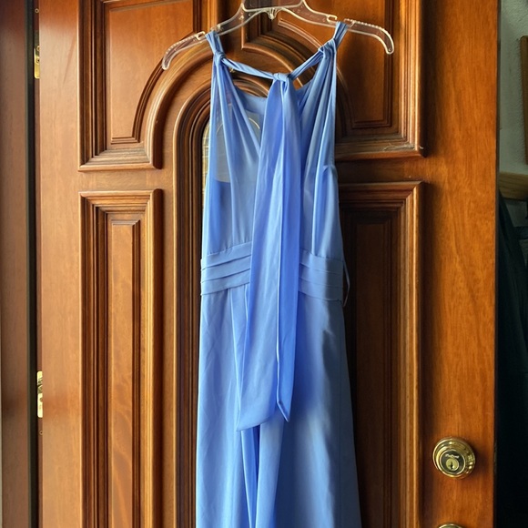 NWT HOBBS of London ALEXIS MAXI $335 DRESS, CORNFLOWER - Picture 11 of 14
